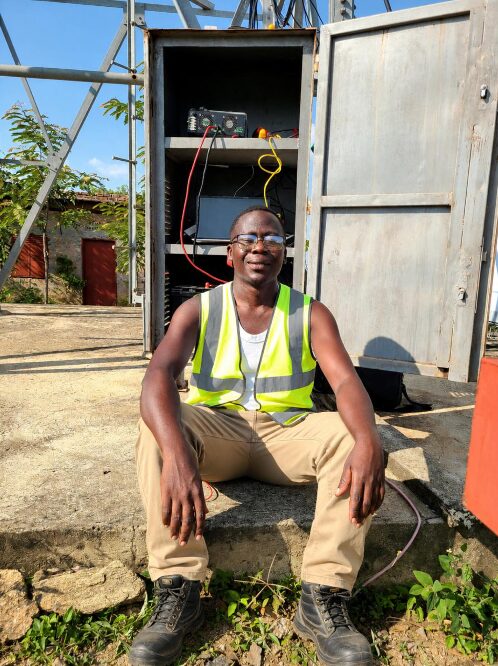 maintenance work at BOSCO Uganda Opit Tower Site